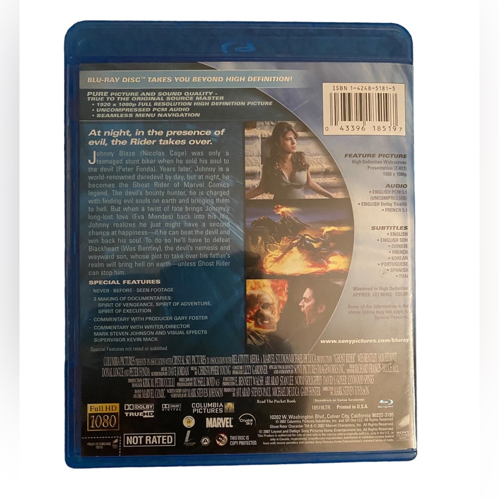 🎬 Ghost Rider on Blue-Ray 🎬 - Picture 2 of 3